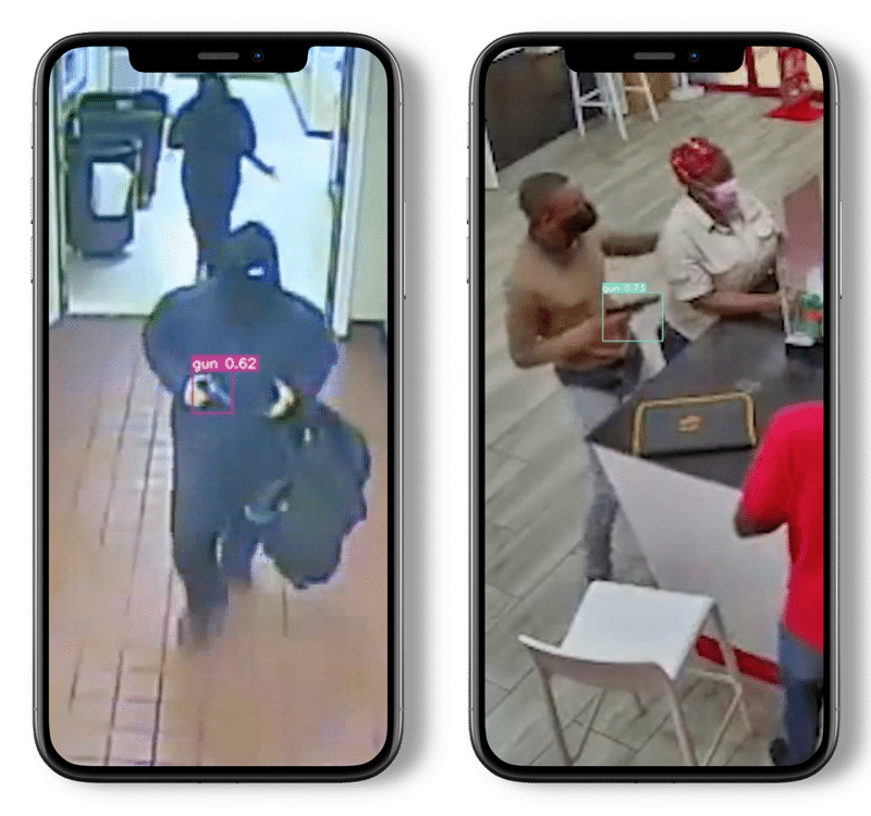 SAMSON weapon detection software detects hand guns and sends alert to your mobile devices